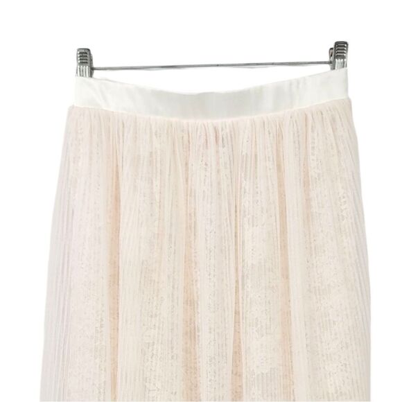 New Victoria's Secret Micro Pleat Sheer Mesh and Lace Skirt in Ballet Pink Small - Picture 7 of 12